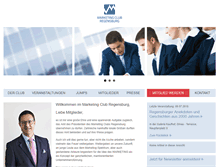 Tablet Screenshot of marketingclub-regensburg.de